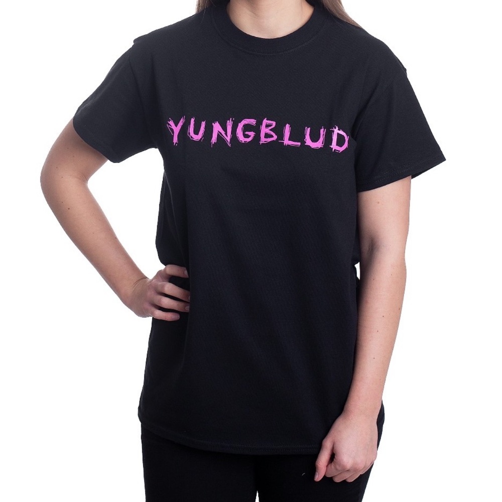 Hot Topic Black and Pink Yungblud Tee